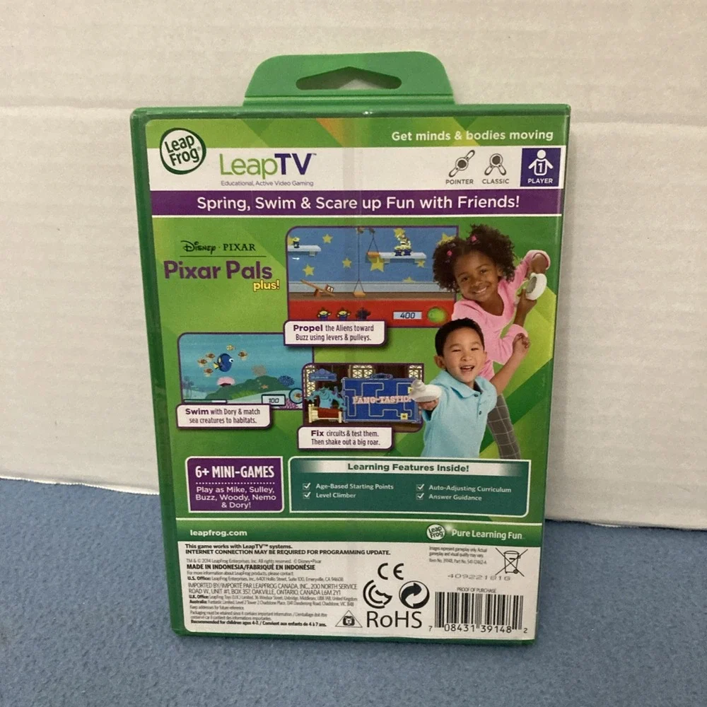 NIB Leap Frog LeapTV Edutainment Software: Disney-Pixar Pixar Pals Plus!